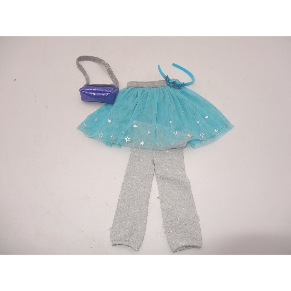 American Girl Truly Me Sparkle & Shine Skirt Leggings Purse and Headband Set